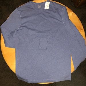Long sleeved blue J Crew tee